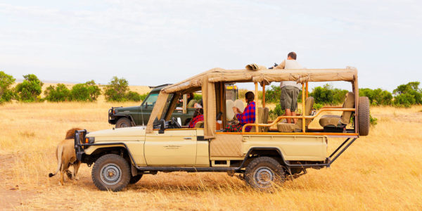Open air safari vehicle