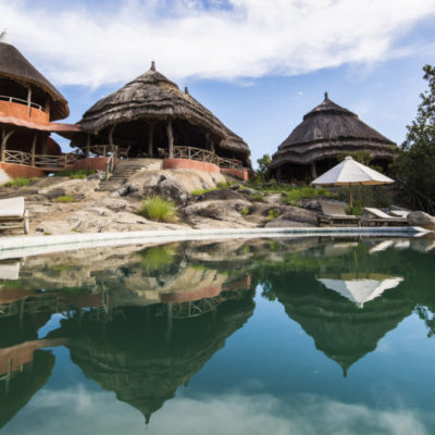Mihingo Lodge pool & Main area