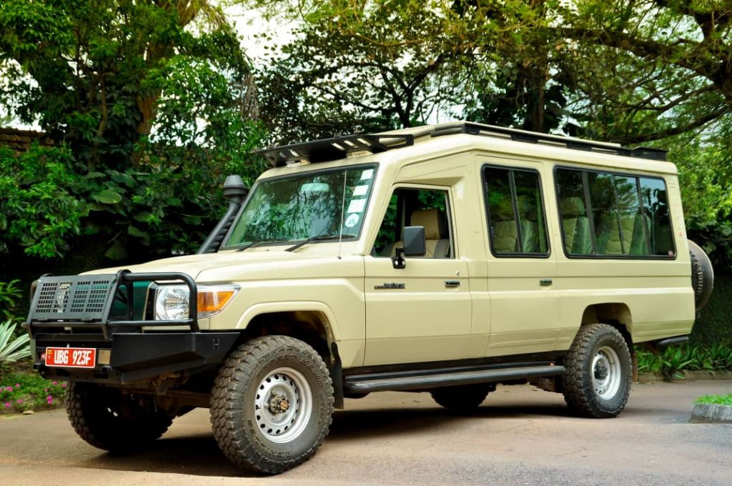 rent a car in Kisoro | Toyota Landcruiser Extended | Road transfers from Kihihi to Bwindi
