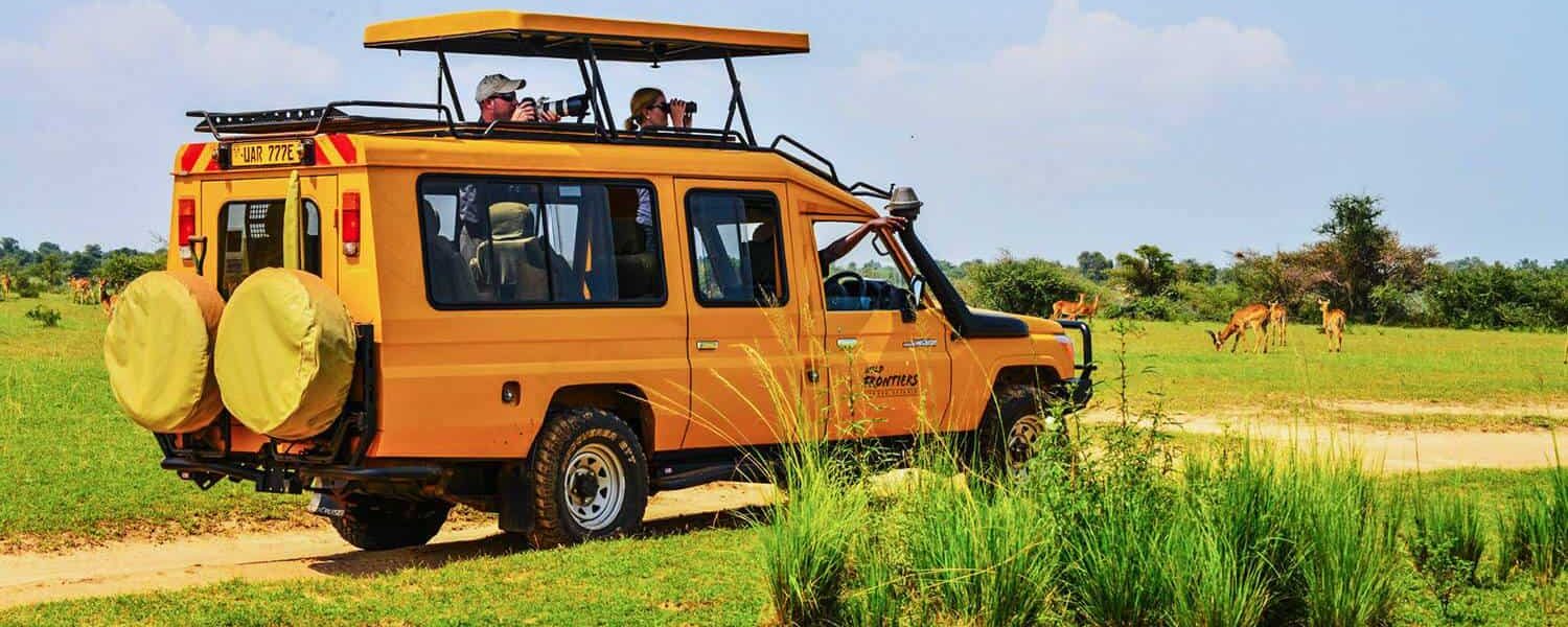 Game drive tracks in Murchison falls National Park