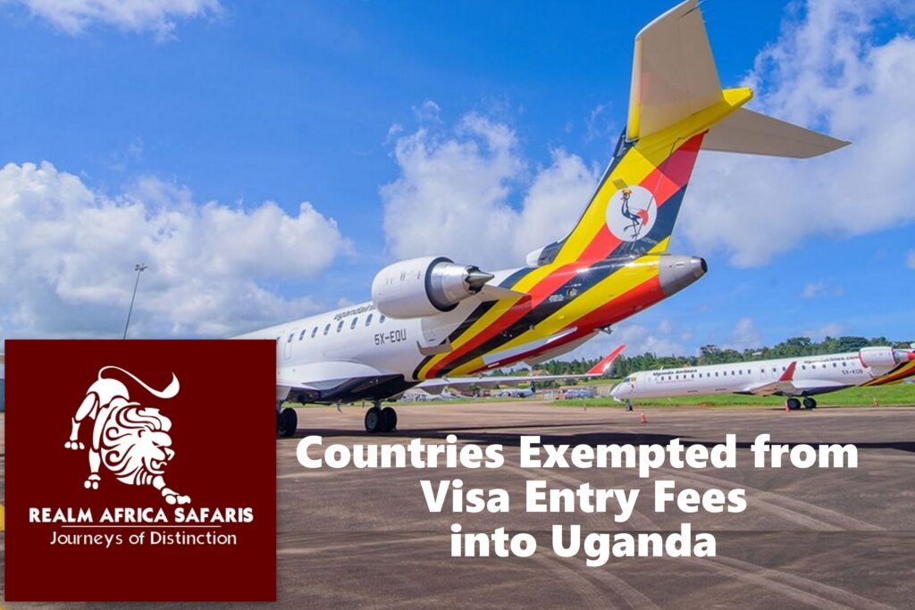 countries exempted from Visa fees into Uganda